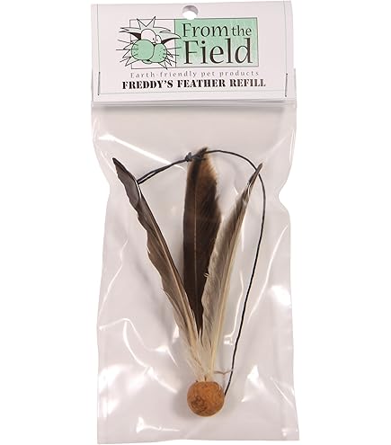 From The Field Oscar De La Bird Cat Toy - Natural Cork & Feathers