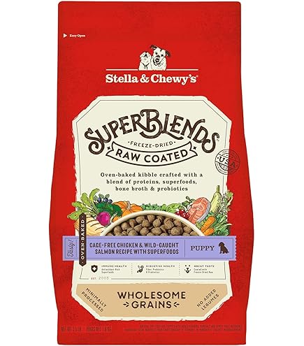 Stella & Chewy's Raw Coated Kibble Grass Fed Lamb Recipe Grain-Free Dry Dog Food - 3.5 lb Bag