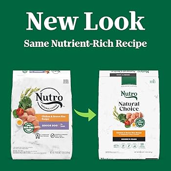 Nutro Natural Choice Senior Chicken & Brown Rice Recipe Dry Dog Food, 13 lbs