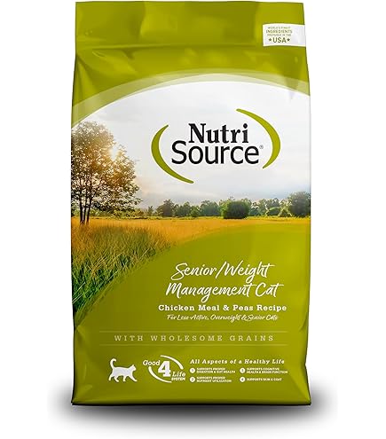 NutriSource Senior Weight Management Chicken & Rice Dry Cat Food - 16 lb Bag