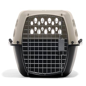 Petmate Vari Kennel 24-Inch, 15-20 lb, Small Dog/Cat Carrier, Taupe/Black or Bleached Linen