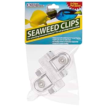 Ocean Nutrition Feeding Frenzy Seaweed Clips - 2 Pack Aquarium Fish Food Holder
