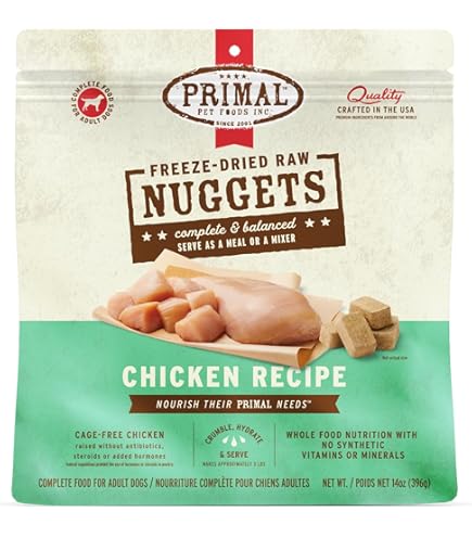 Primal Raw Frozen Chicken Formula Dog Nuggets 3 lb