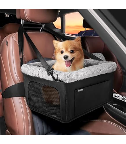 Solvit Tagalong Standard Dog Booster Seat - Brown, Medium, 12 lbs Capacity