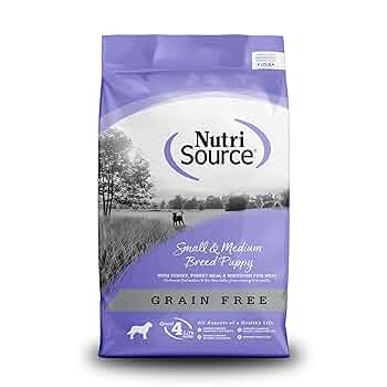 NutriSource Grain Free Puppy Food - Small/Medium Breed, Turkey & Whitefish, 26 lb