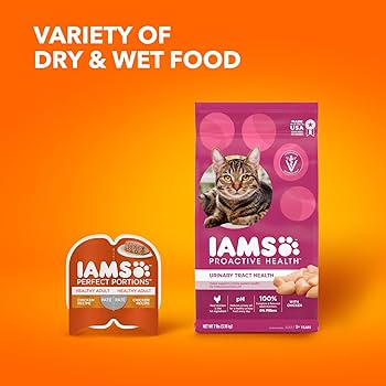 IAMS Proactive Health Urinary Tract Health Chicken Adult Dry Cat Food, 7 lbs