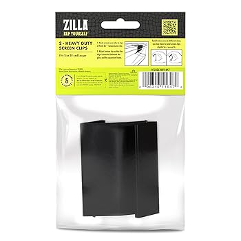 Zilla Heavy Duty Screen Clips - Large, 30 Gallon+ Terrarium Cover Security (2 Pack)