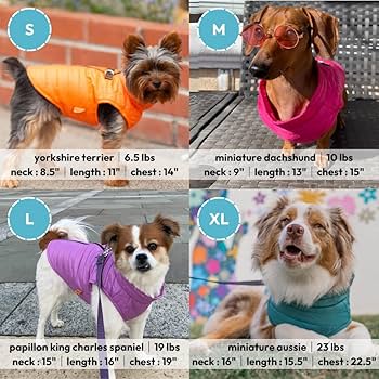 Gooby Puffer Vest Dog Jacket - Purple, X-Large - Water Resistant Windbreaker