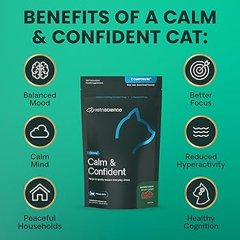 VetriScience Composure Cat Calming Chews - Chicken Flavor, 30 Count