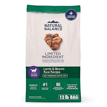 Natural Balance L.I.D. Lamb & Brown Rice Large Breed Adult Dry Dog Food (12 lb)