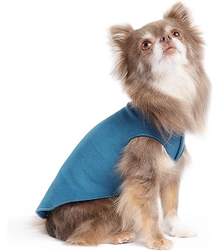 Gooby Stretch Fleece Vest Dog Sweater - Gray, 5X-Large - Warm Pullover Jacket