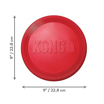 KONG Flyer Dog Toy - Small Rubber Flying Disc for Fetch