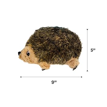 Outward Hound Hedgehogz Plush Dog Toy - Medium - Brown