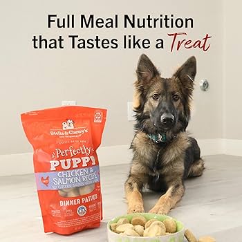 Stella & Chewy's Perfectly Puppy Freeze-Dried Chicken & Salmon Dinner Patties Dog Food, 14 oz