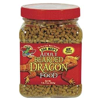 Zoo Med Natural Adult Bearded Dragon Food - 20 oz