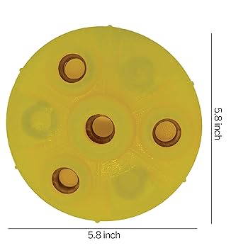 Starmark Flexgrip Treat Ringer UFO Dog Toy, Large, Yellow