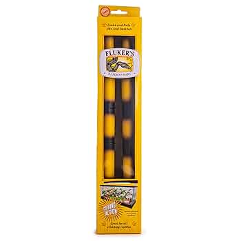 Fluker's Bamboo Bars for Reptiles & Amphibians - Spring Loaded, Expandable (2-Pack)