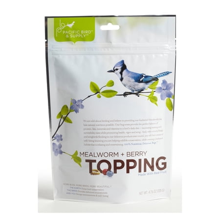 Pacific Bird & Supply PB-0022 4.8 oz Mealworm Berry Topping