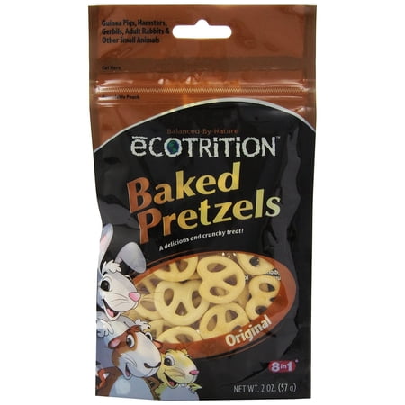 Ecotrition Baked Pretzels Treat for Small Animals, 2-Ounce