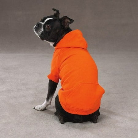 Zack & Zoey Basic Dog Hoodie - Medium, Nautical Blue, 16"