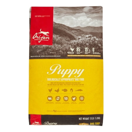 Orijen Puppy Grain-Free High-Protein Dry Dog Food, 13 lb Bag