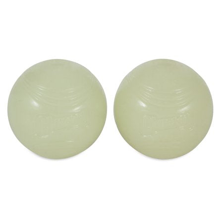 Chuckit! Max Glow Medium Dog Ball 2-Pack, 2.5 inch, Glow in the Dark Fetch Toy