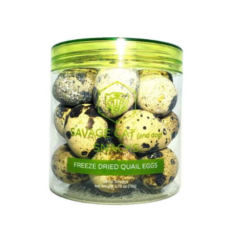 Savage Cat Freeze-Dried Quail Eggs - Dog & Cat Treats - 2.75 oz