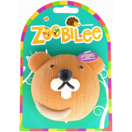 Zoobilee Latex Fetch Ball Dog Toy (Sea Otter or Fox) Squeaky Pet Toy
