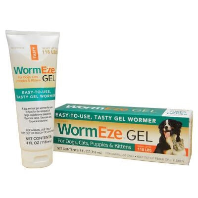 Durvet WormEze Gel - Dewormer for Dogs, Cats, Puppies & Kittens - 4 oz