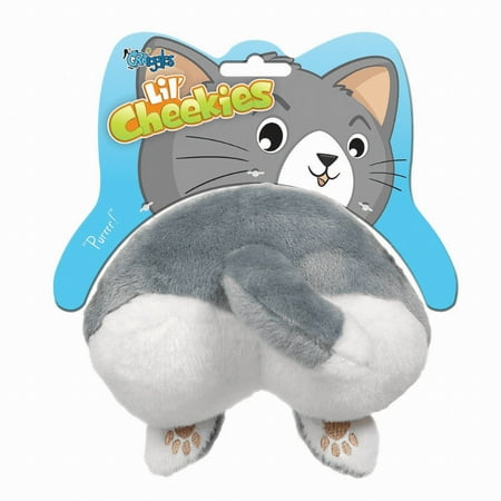 Grriggles Lil' Cheekies Cat Plush Toy - Adorable Stuffed Animal for Pets