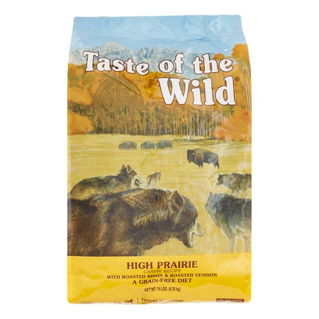Taste of the Wild High Prairie Dog Food - Grain-Free with Roasted Bison & Venison - 14 lb Bag