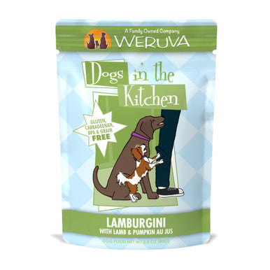 Weruva Dogs in the Kitchen Lamburgini Wet Dog Food Pouch, Lamb & Pumpkin, 2.8 oz
