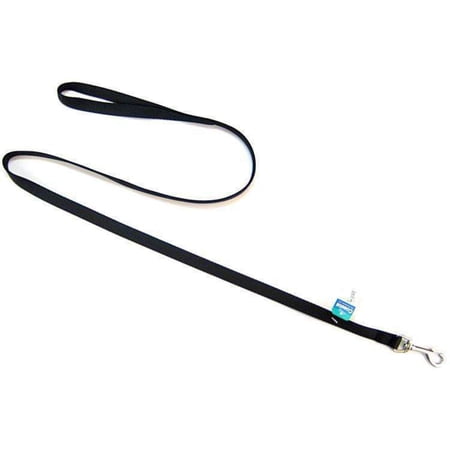 Coastal Single-Ply Nylon Dog Leash, Black, 5/8 inch x 4 ft