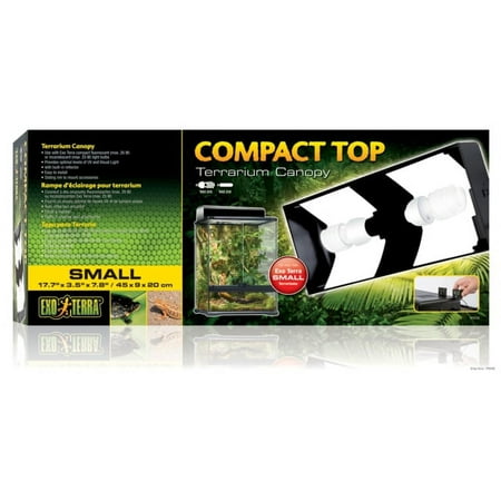 Exo Terra Compact Top Canopy - Small Terrarium Lighting Fixture - 17.7" PT2226