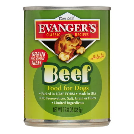 Evanger's Heritage Classic 100% Beef Grain-Free Wet Dog Food, 12.5 oz Can