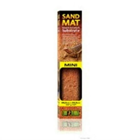 Exo Terra Sand Mat Mini - Desert Terrarium Substrate - 11" x 11" Reptile Habitat Mat PT2561