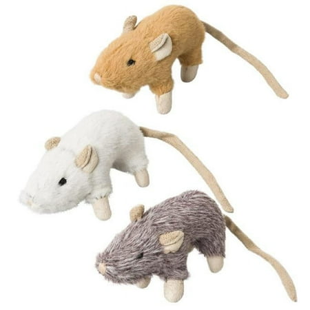 SPOT Ethical Pets Helen House Mouse Cat Toy with Catnip, 4", Assorted Colors