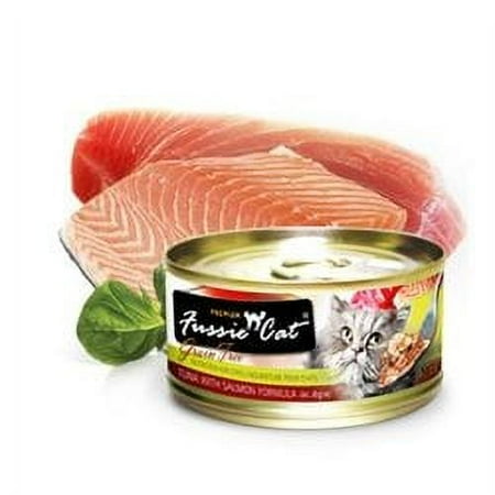 Fussie Cat Premium Tuna & Salmon Cat Food - Grain-Free, 2.82oz Can