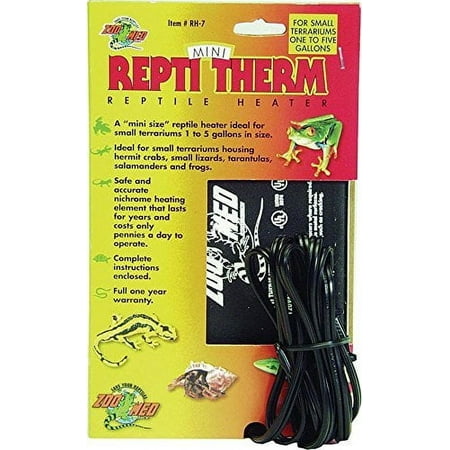 Zoo Med ReptiTherm Mini Under Tank Heater - 1-5 Gallon Terrarium Heat Pad 4x5