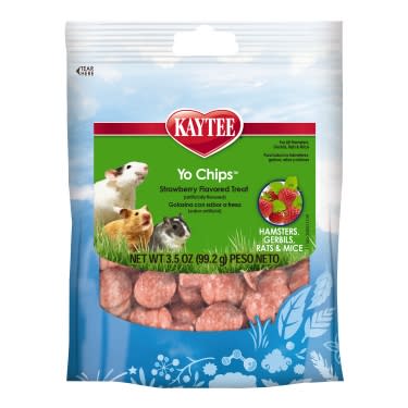 Kaytee Fiesta Strawberry Yogurt Chips Small Animal Treats - 3.5 oz Bag