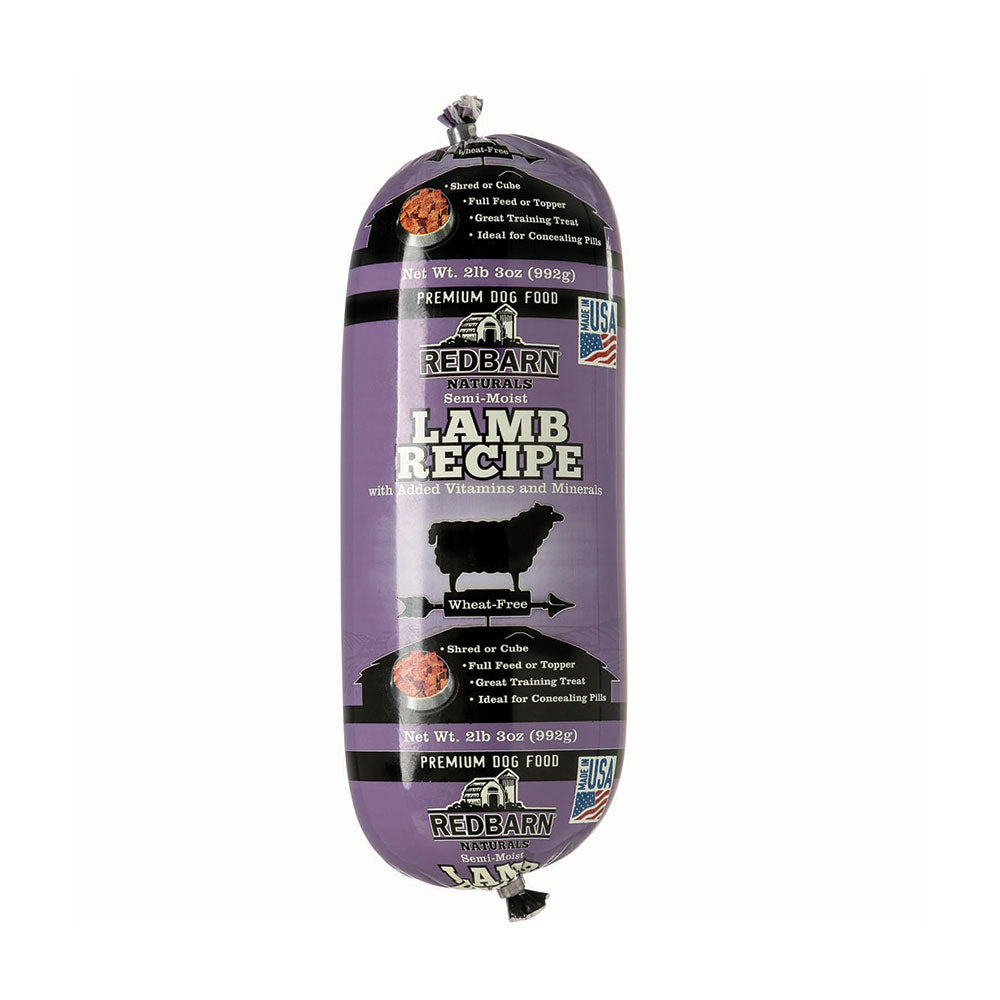 Redbarn Lamb & Rice Rolled Dog Food - 2.3 lb Wheat-Free Roll