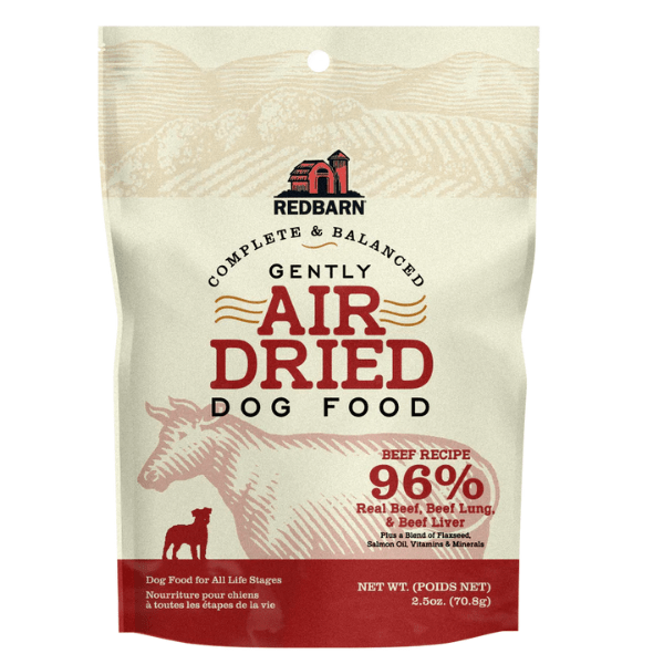Redbarn Air Dried Beef Formula Dog Food, 2.5 oz Trial Size