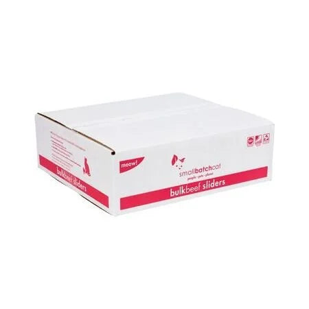 Smallbatch Cat Frozen Beef Sliders - Raw Cat Food, 9 lb Bulk Box
