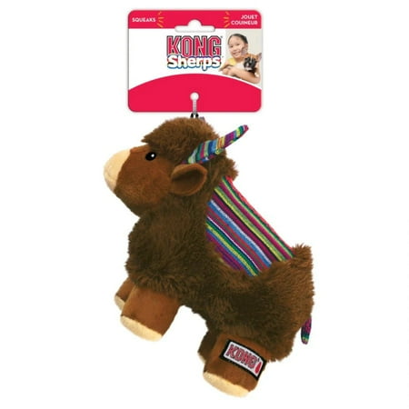 KONG Sherps Yak Dog Toy - Medium Plush Squeaky Cuddle Toy