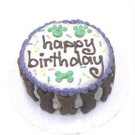 Bubba Rose Large Birthday Cake Unisex Dog Treat, Gourmet Organic, Shelf Stable