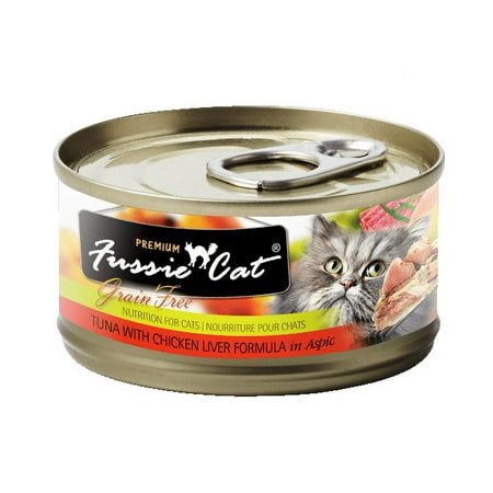 Fussie Cat Premium Tuna with Chicken Liver Formula in Asp...