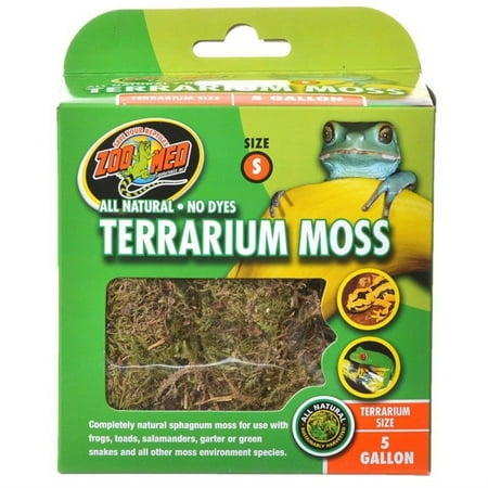 Zoo Med Terrarium Moss - Natural Reptile & Amphibian Bedding, 5 Gallon