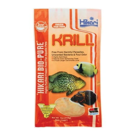 Hikari Frozen Krill Flat Pack - 4oz Aquarium Fish Food