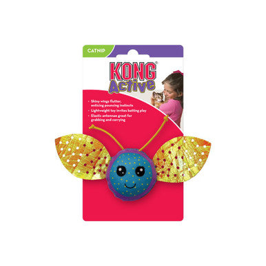 Kong Active Flutterz Cat Toy with Catnip - Encourages Play & Exercise