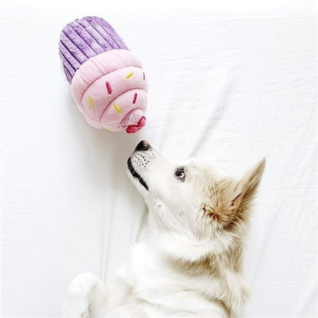 Zippy Paws 817025 Cupcake Plush Dog Toy  Pink